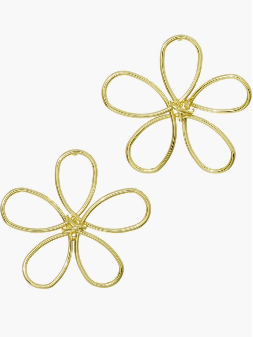 Adornia Oversize Flower Stud Earrings NIP